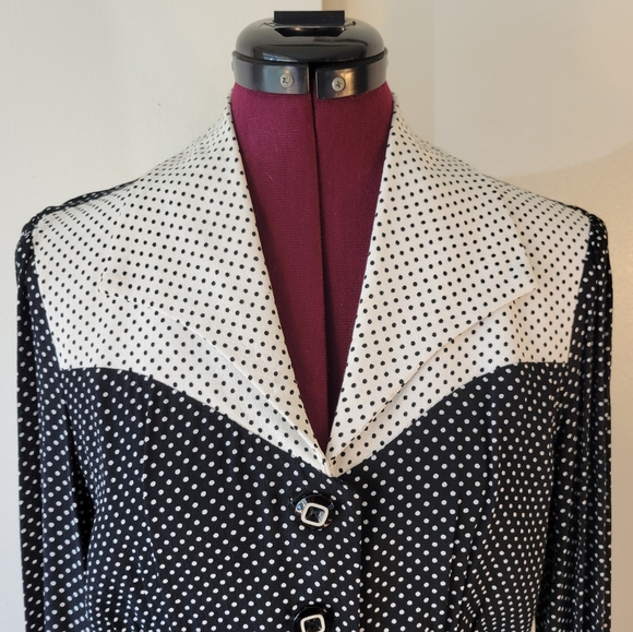 VTG Heart Moon Star rockabilly blouse - Picture 3 of 7